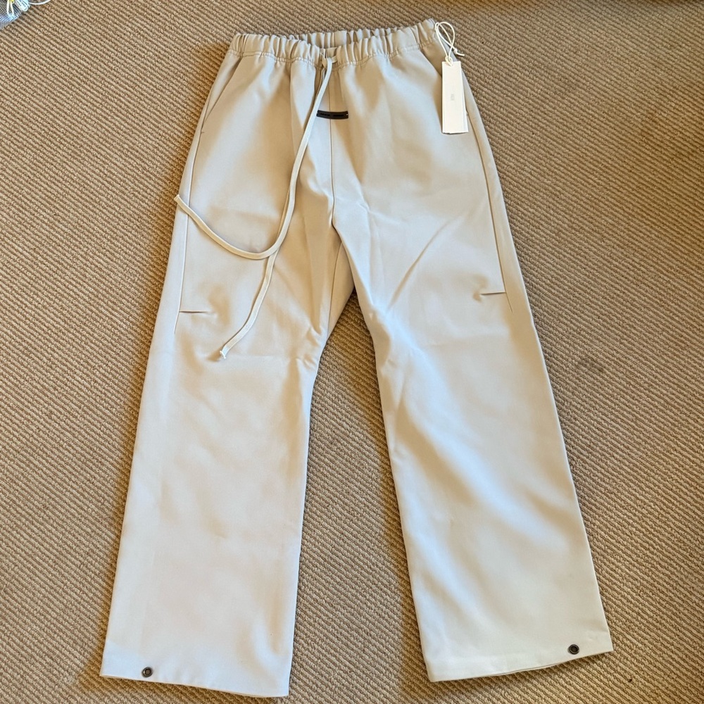 Fear of God Essentials Bonded Canvas Work Pant Timber XS